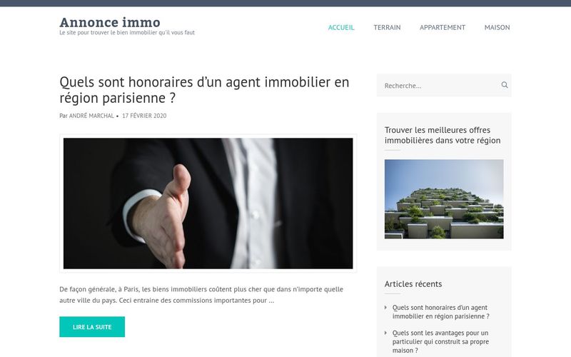 Annonce immo - Le site pour trouver le bien immobilier qu'il vous faut